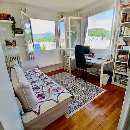 Appartement Vue Imprenable - Calme & Equipe Avec Parking Prive